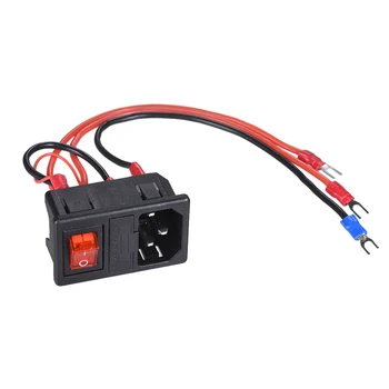 

3D Printer Accessories 220V/110V 15A Power Supply Switch Male Socket with Fuse for 3D Printer DIY