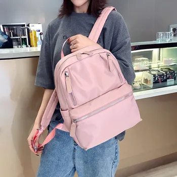 

Nylon Women Backpack Rucksack SchoolBag for girls teenagers mochilas mujer ladies backpack bags Casual travel bag pink bagpack