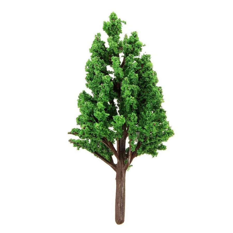 

20pcs/lot 10cm Green Color Railroad Layout Architectural Model Making Materials Scale Plastic Model Tree