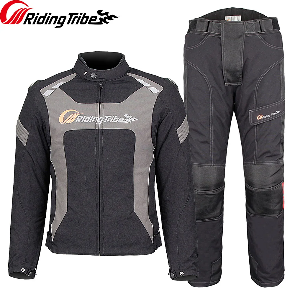 Riding Tribe Motorcycle Men's Jacket Pants Suit Winter Warm Waterproof