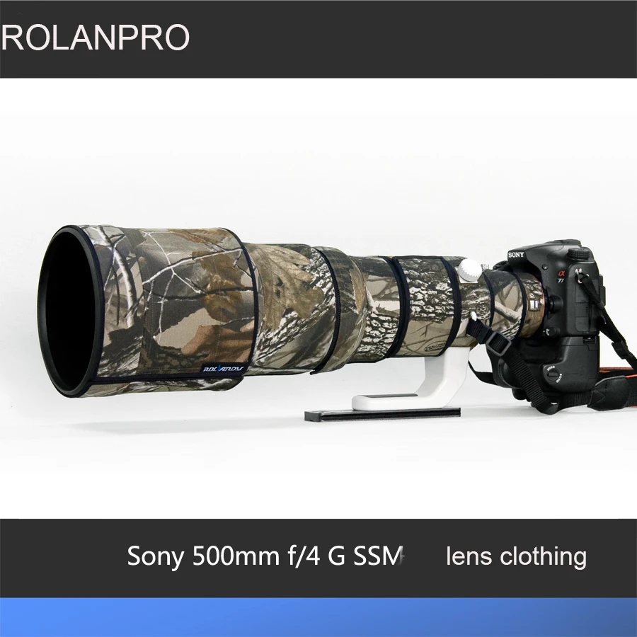 Линзы ROLANPRO камуфляжное пальто дождевик для Sony 500 мм F/4G SSM защитный чехол объектива
