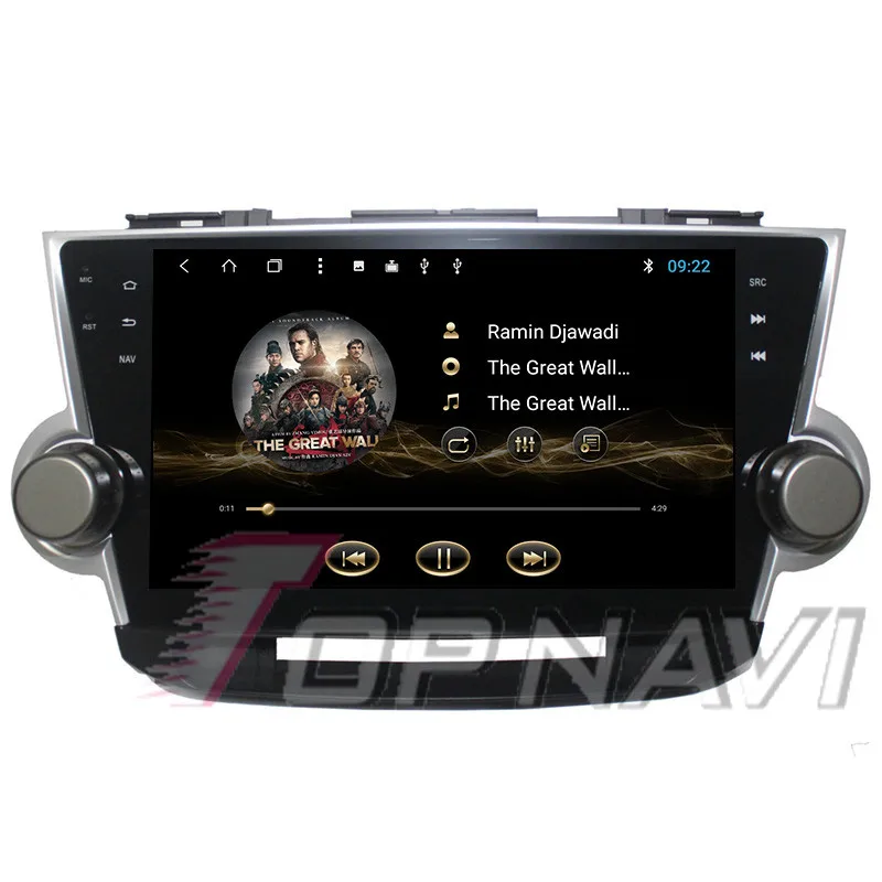 car android 2 din For Toyota Highlander 2014