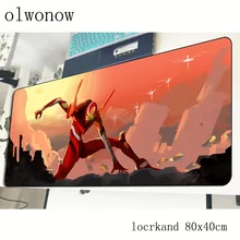 evangelion mousepad 800x400x3mm Boy Gift gaming mouse pad gamer mat wrist rest computer desk padmouse keyboard