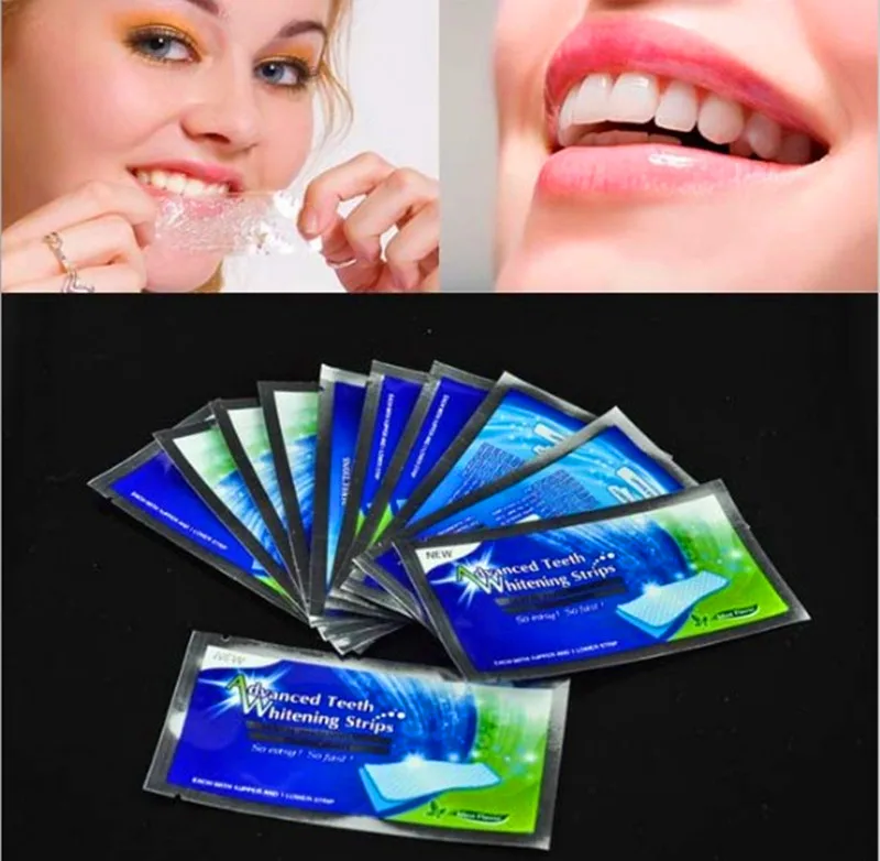 28pcs=14pair Teeth Whitening Strips Set Professional Tooth Bleaching