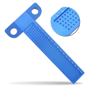 

160mm Hole Aluminum Alloy Positioning Crossed Marking Gauge Metric Scriber Measuring Tools Carpenter Woodworking T Ruler