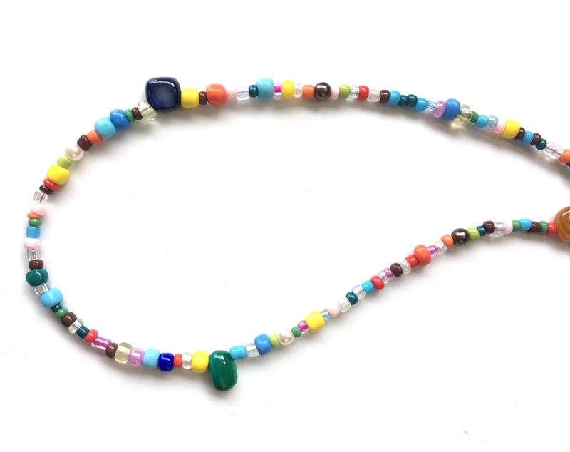 Trending Gemstone Bean Glasses Necklace detail (5)