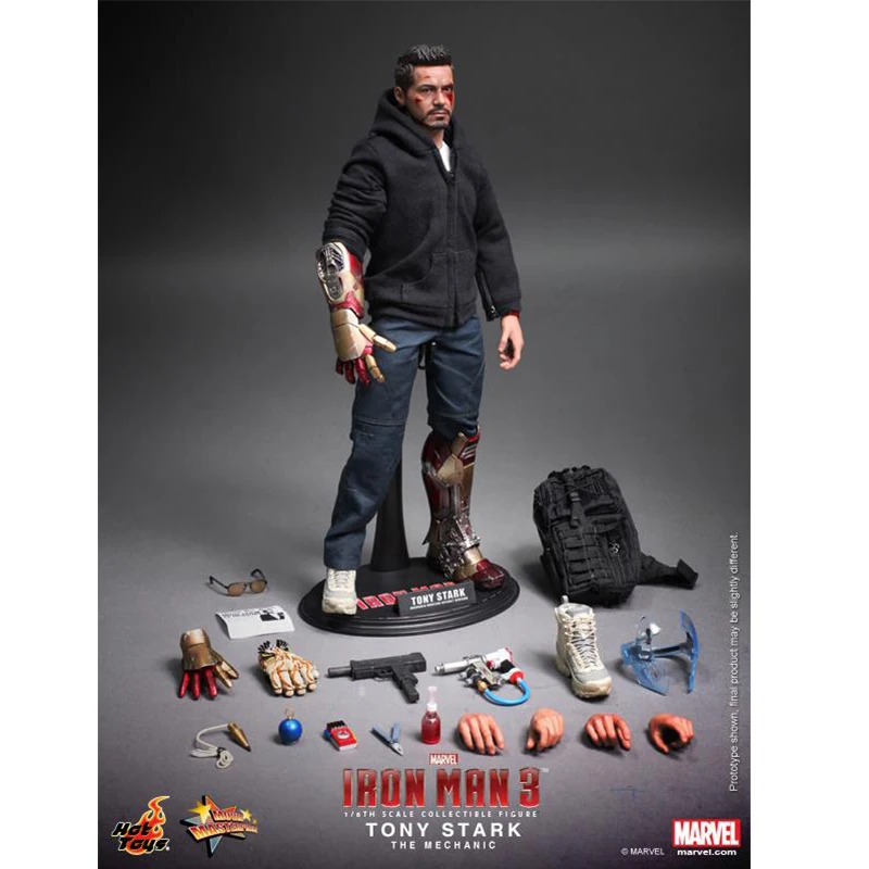 Горячие игрушки Hottoys HT MMS209 1/6 модель Железного человека Тони Старк механик Коллекционная Фигурка Спецификация новая коробка