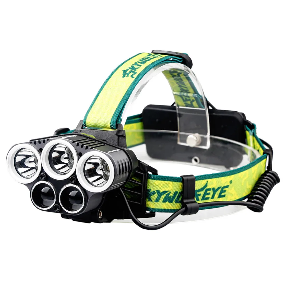 

5 Led USB Rechargeable Flashlight Outdoor Camping Hiking Fishing Headlight Outdoor Camping Fishing