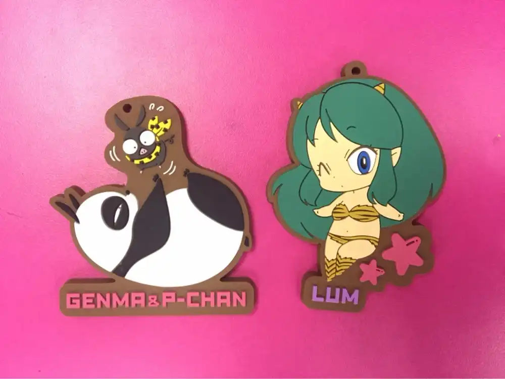 Urusei Yatsura Lum Moroboshi Ataru Keychain Anime Rubber Strap Inuyasha Ranma