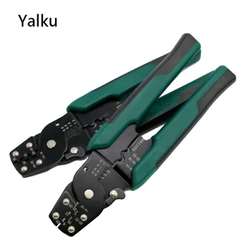 

Yalku Stripping Crimping Plier Hand Tool Plier Side Cutter Wire Stripper Hand Tool Wire Stripping Plier Multitool Crimping Tool