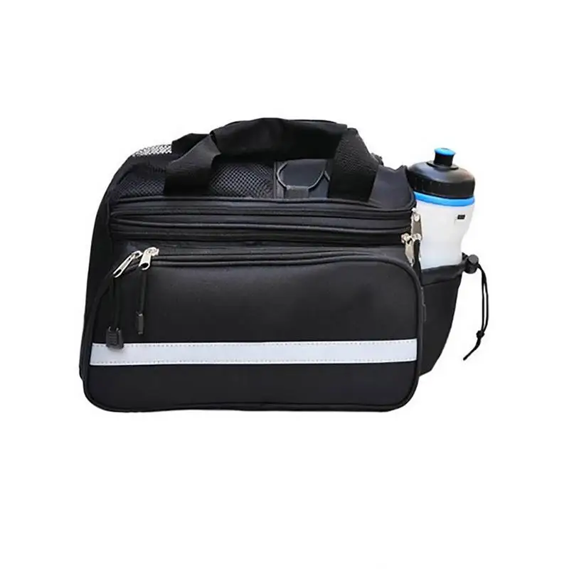 100% Brand New And High Quality Outdoor Bike Rear Package Shelf Bag With Side Bag Rear Bag Black Riding
