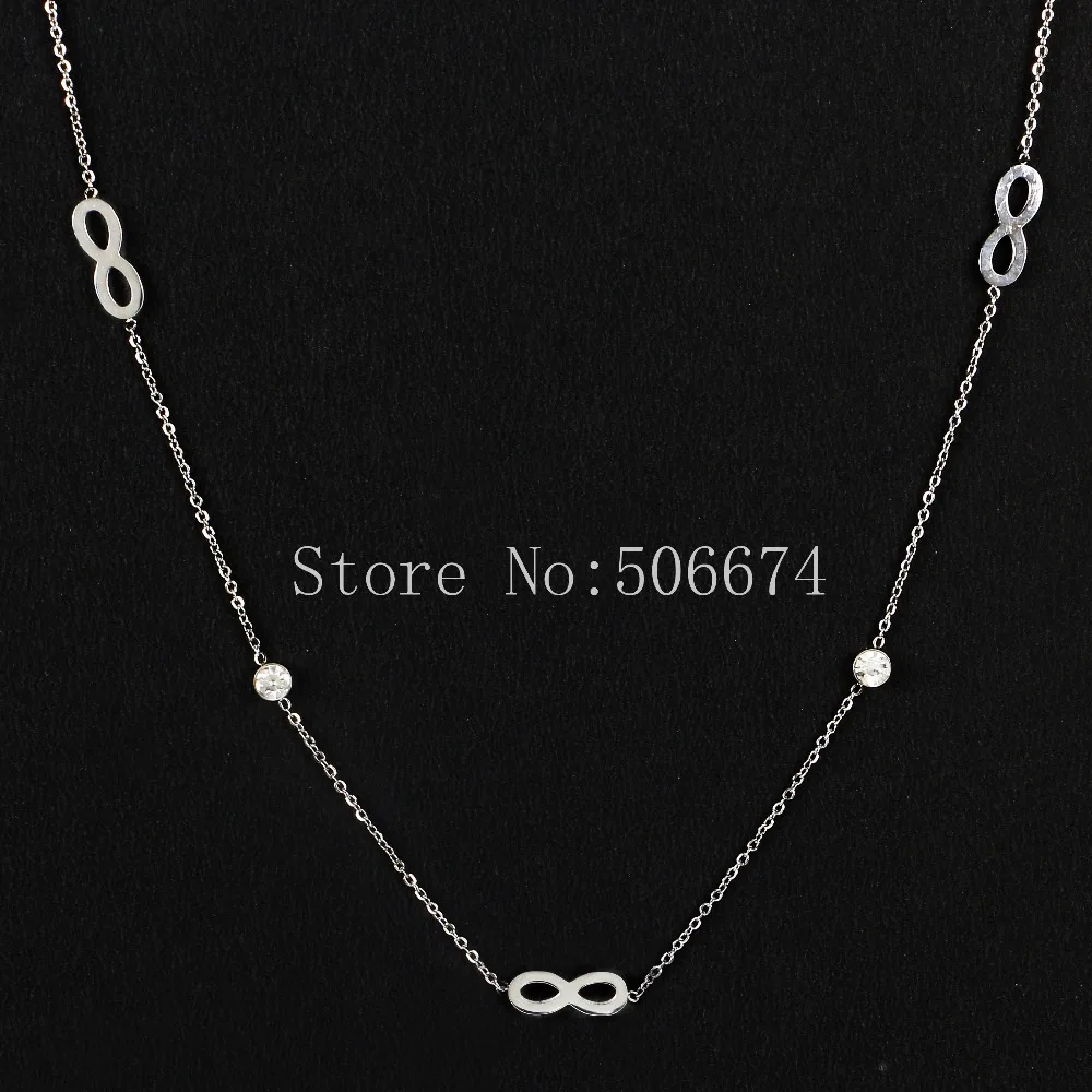 

Stainless Steel Choker Unlimited Zircon Carter Chain Necklace Pendant For Women Lovers Bridesmaid Gifts