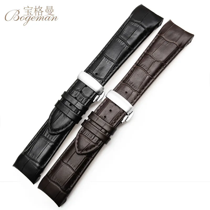Ремешок для часов из натуральной кожи с изогнутым концом 22 мм 23 24 Tissot Couturier T035