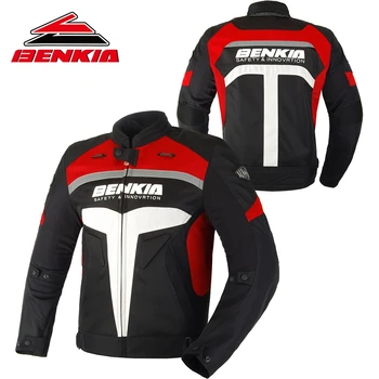 

BENKIA Motorcycle Jacket Men Racing Clothes Spring and Autumn Mesh Breathable Riding Anti Wrestling Clothes Moto Jacket JW-61