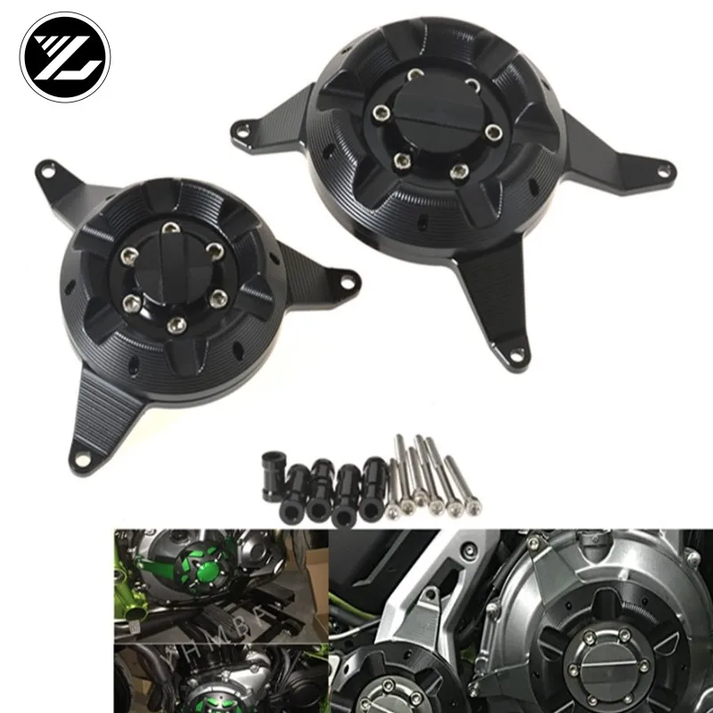 

Motorcycle Accessories for For KAWASAKI Z650 Z 650 2017 Motor Engine Stator Cover Engine Protective Cover Frame Slider Protector