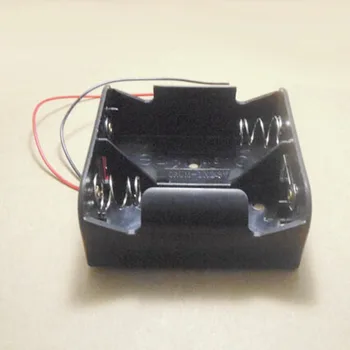 

50pcs 2 Pack D Size Battery Case Holder 2 x 1.5V Battery Storage Box with wire