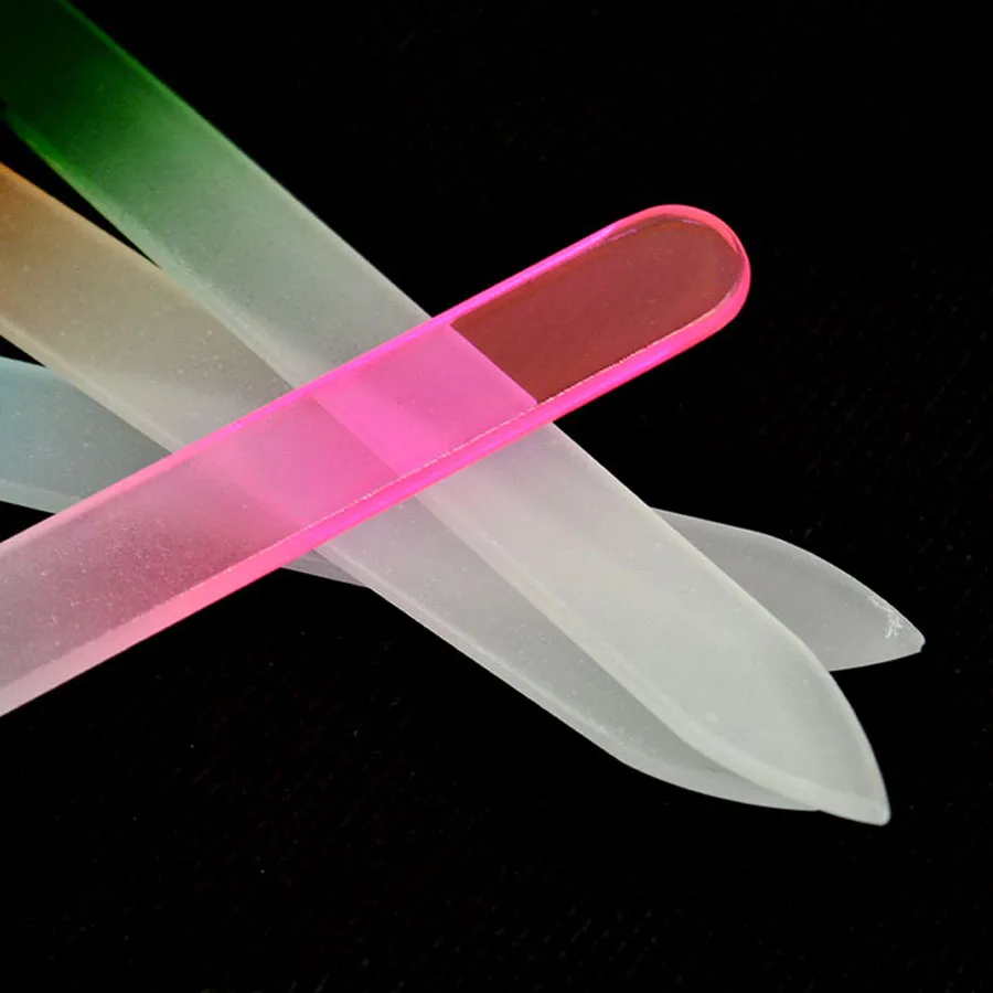 Addfavor, 3 шт./лот, цветная кристальная стеклянная пилка для ногтей, буферное устройство для маникюра, инструменты, УФ Гель-лак для ногтей, украшение для ногтей, пилки для ногтей