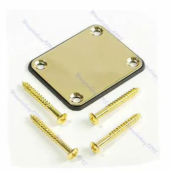 

Gold Neck Plate W/Screw For Start Tele Screws