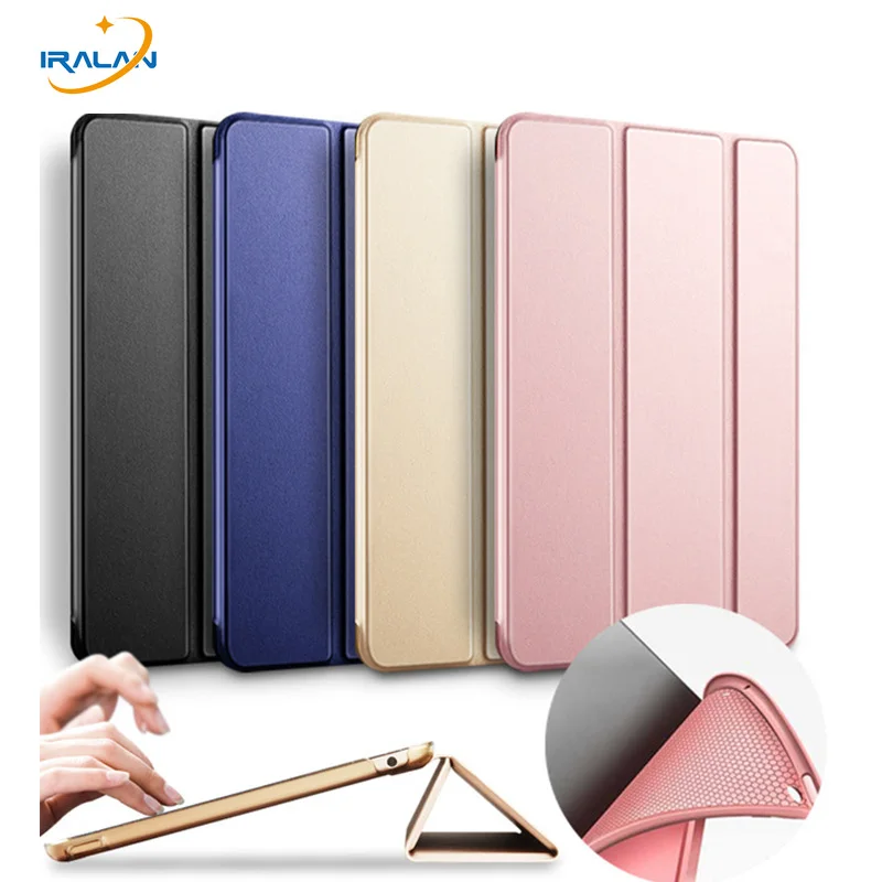 Smart Leather soft case for Apple iPad 2018 a1893 9.7 inch TPU Silicone