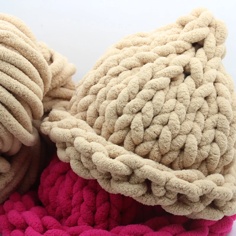 Цветная ручная трикотажная пряжа для шарф красителя 2 шт. вязка мягкая молочная