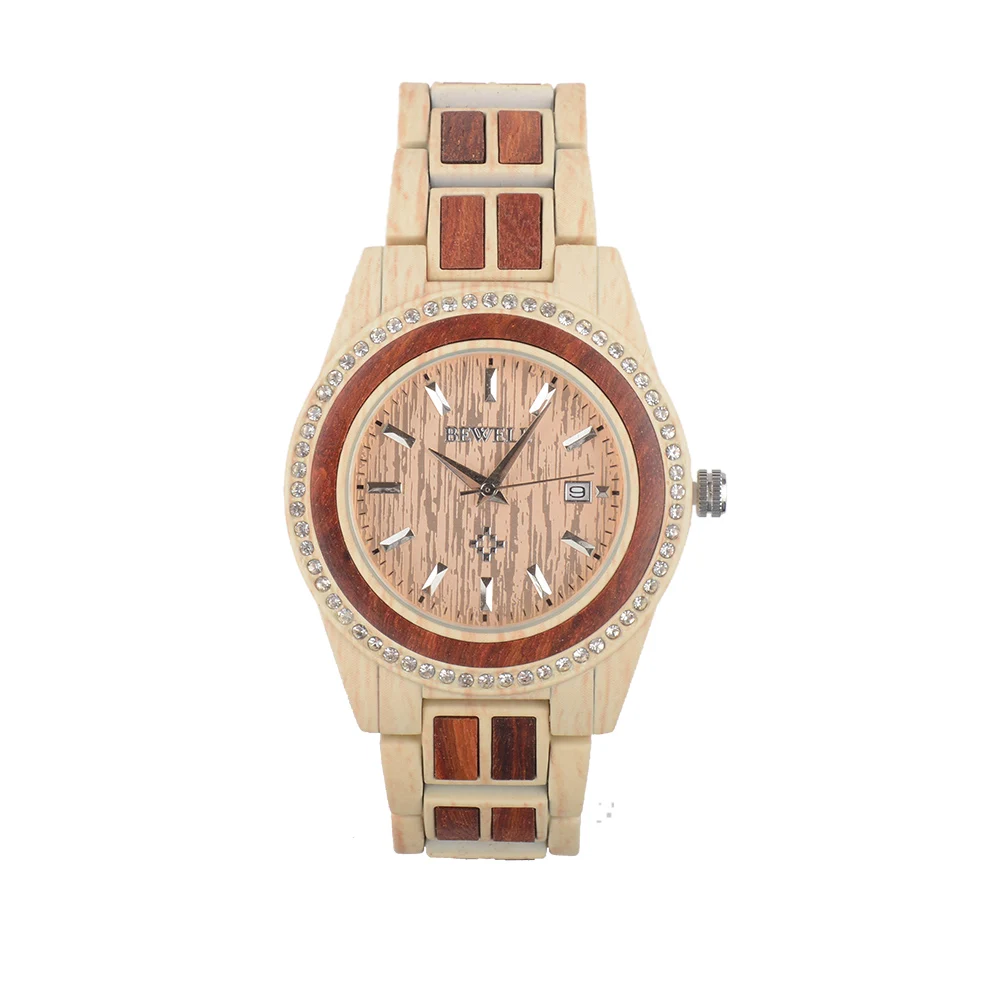 BEWELL WOODEN WATCH