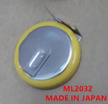 

10PCS Japanese Button Battery ML2032 3V Rechargeable Battery H-type Soldered Batteries