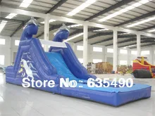 PVC 7x3x3.5m tarpaulin inflatable bouncers with slide for kids and baby