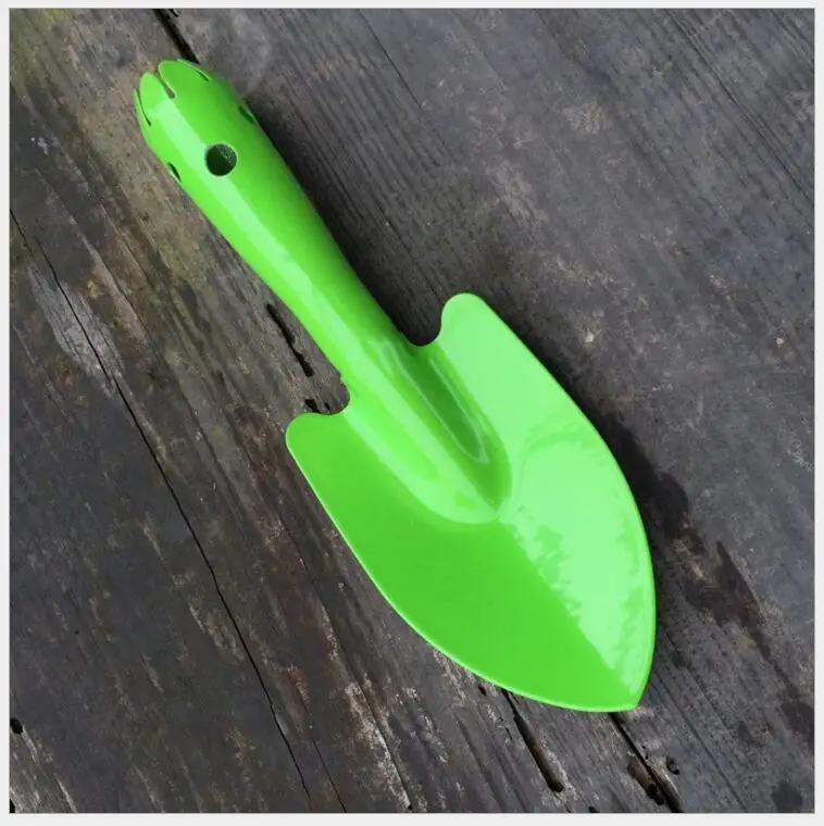 Красочная садовая лопата Sharp интегрированная железная маленькая Лопата садовая лопатка аппаратные средства инструменты копания садовые инструменты кемпинг шпатель - Цвет: Green