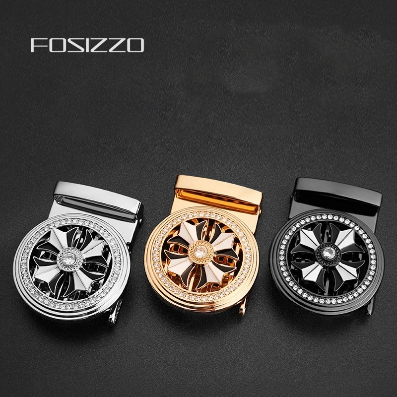 

FOSIZZO High Quality Automatic Buckle Zinc Alloy Buckle Width 3.5CM SL03