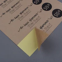 По индивидуальному заказу с принтом крафт-бумага наклейки собственный логотип или бренд транспортные этикетки 1000 шт./партия