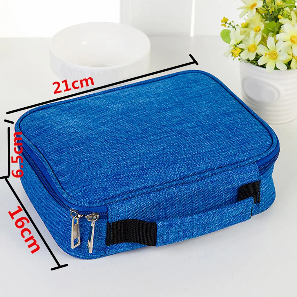 72 Slots Pencil Case with 2 Detachable Sleeves-Multi- layer Large Zipper Pen Bag with Handle Strap for Colored/Watercolor Pencil