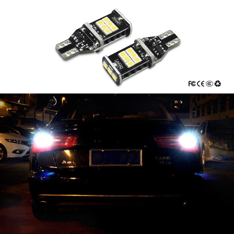 2x T15 1156 Canbus LED Car Back Up Reverse Lights For Audi A3 8V A4 B5