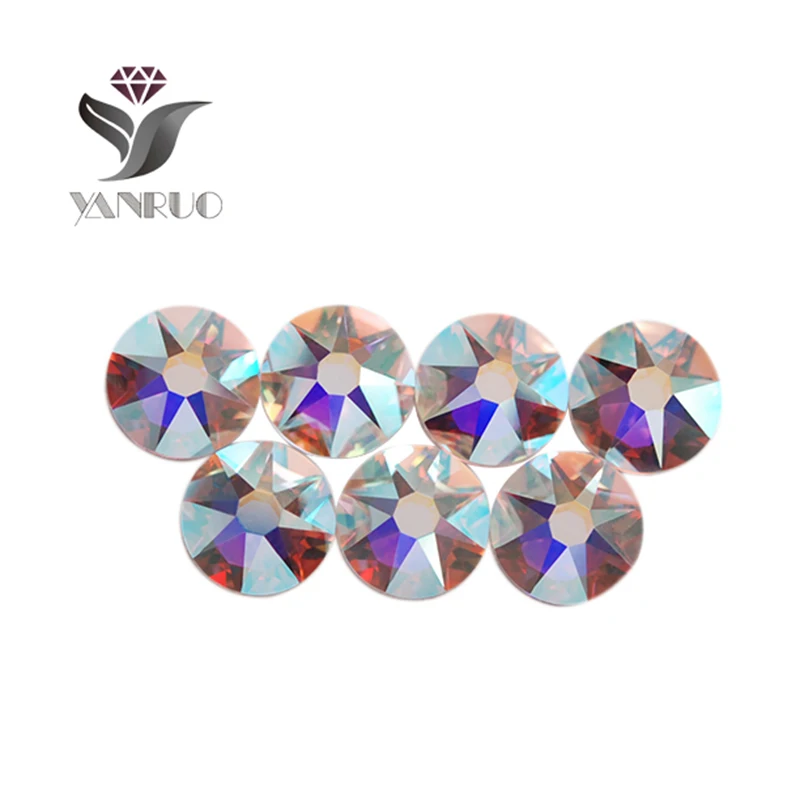 

YANRUO 2088 NoHF SS34 SS40 8Big 8 Small Stones Non Hot-Fix Strass Nai Rhinestones Flatback DIY Clothes