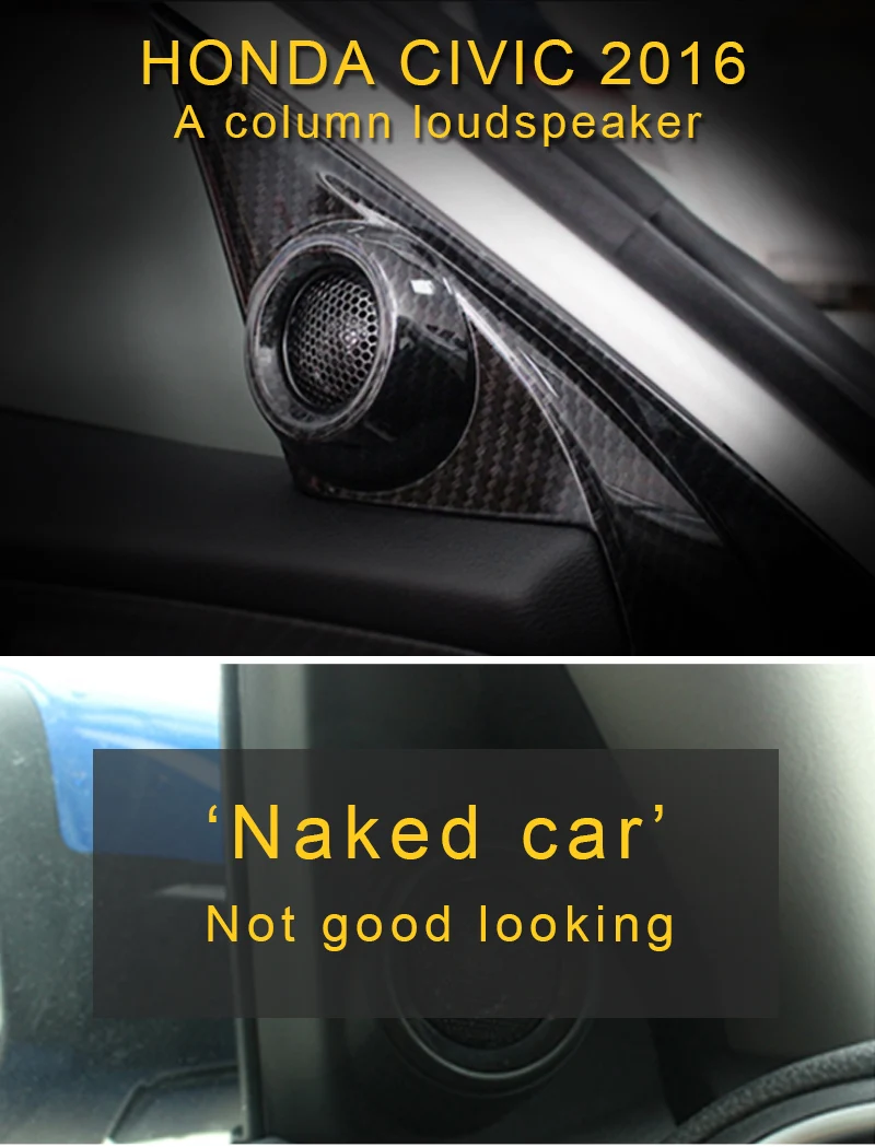 Для Honda Civic автомобильный Стайлинг акустическая система круг крышка обрезная рамка аксессуары для интерьера