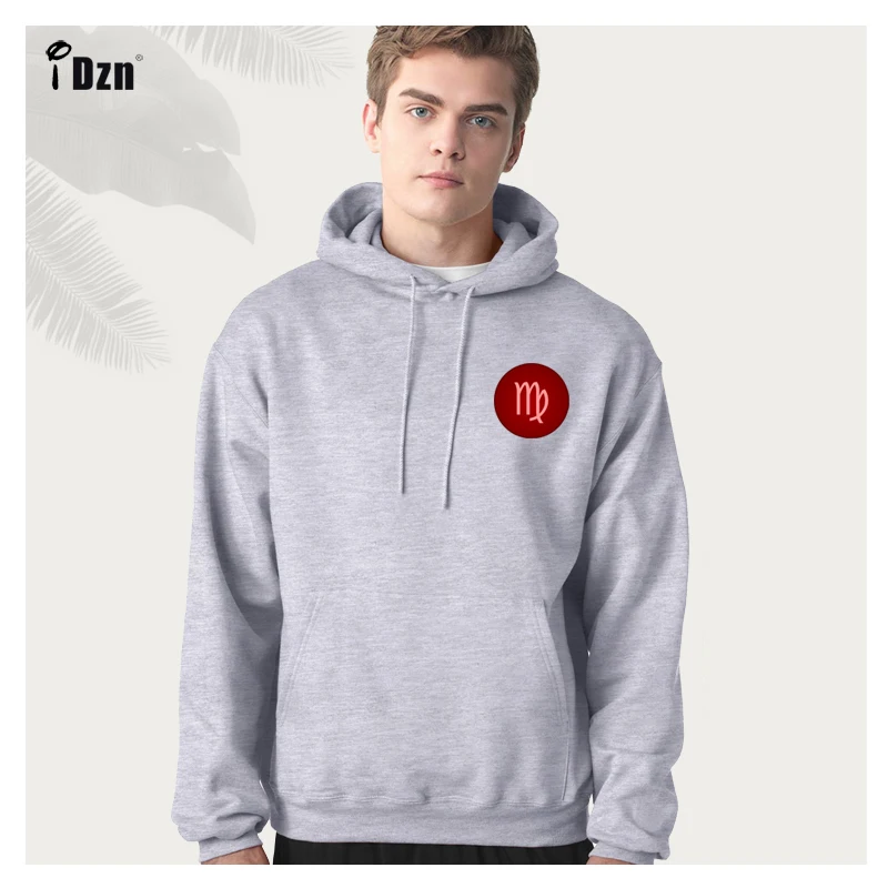 Mens 12 Constellation Leo Print 3D Hooded Sweatshirt Pullover
