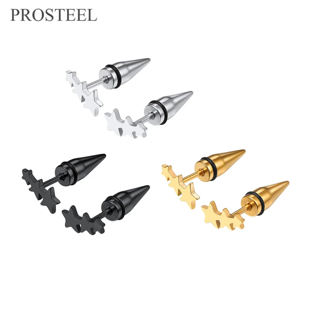 PROSTEEL Geometry Star Stud Earrings 3 Pair/Set for Women Girls Fashion Jewelry Accessories oorbellen voor vrouwen 3PSE3276JGH | Украшения