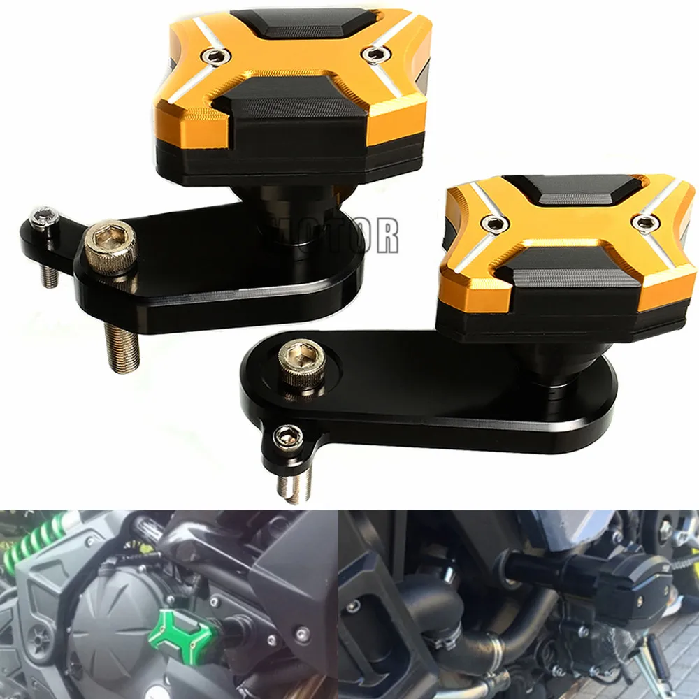 

CNC Falling Protectors Motorcycle Frame Crash Pads Engine Case Sliders Falling Protector For Kawasaki Ninja ZX6R ZX636 2009-2012