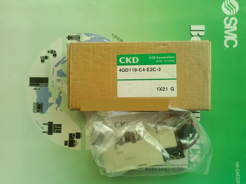 Япония клапан пневматический Соленоидный 4GD119 C4 E2C 3 DC24V|valve pneumatic|ckd pneumatic valveckd solenoid |