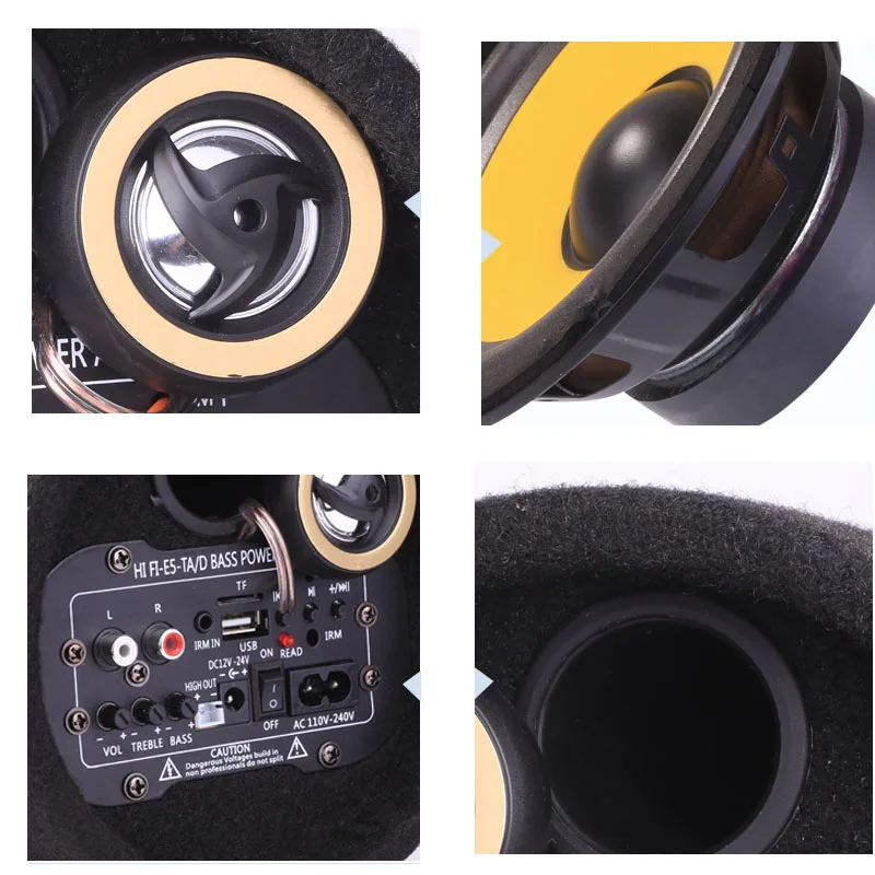 5inch car audio active subwoofer