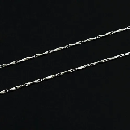 

Tracked, 2017 Infinity Shoe Shape Trendy 925 Sterling Silver Chain, Initial Necklaces Chains Neckless Women Men Jewelry Gift