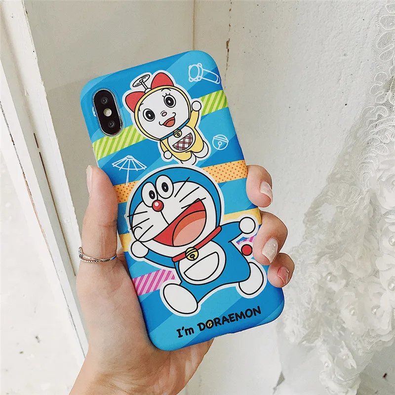 Модные милые аниме из мультфильмов Doraemon чехол для телефона iPhone Xs MAX Xr X 7 8 6 6s plus Забавный узорный Мягкий силиконовый чехол