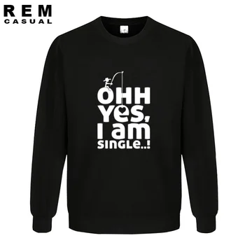 

2016 New Single's cotton s homme funny clothes hotsale freeshipping I AM SINGLE Hoodies, Sweatshirts