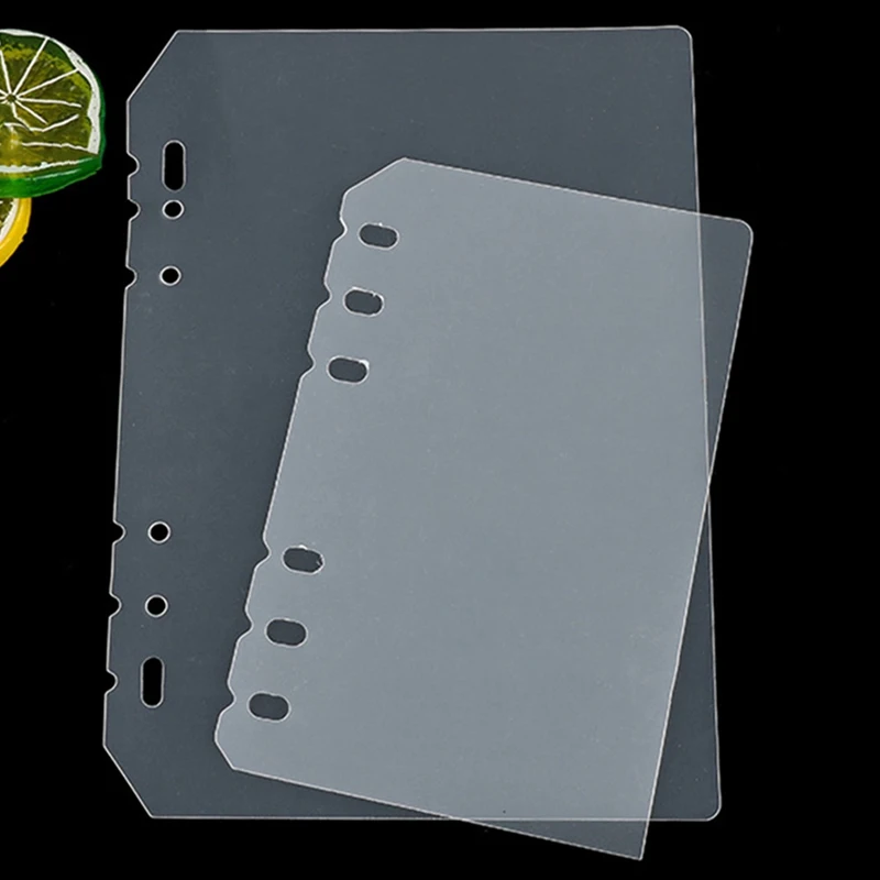 1 шт. A5 A6 PP матовые страницы планировщика разделительная пластина Diario Binder Planner