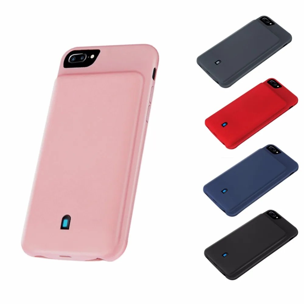 Icykay Pym 買取 外部4500 7000 Mahスマート電源銀行パックバッテリー充電器ケースのため のiphone 6 S 7 8プラスバッテリーケース充電器iphone 通販 価格