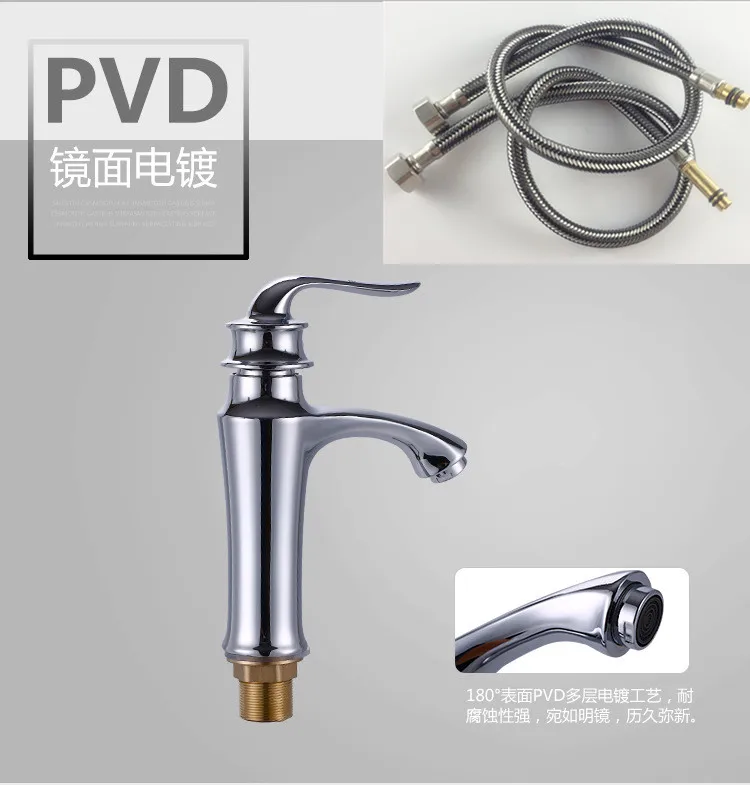 

Free shipping Ceramic valve bathroom basin sink tap with single handle copper alloy bathroom basin sink faucet