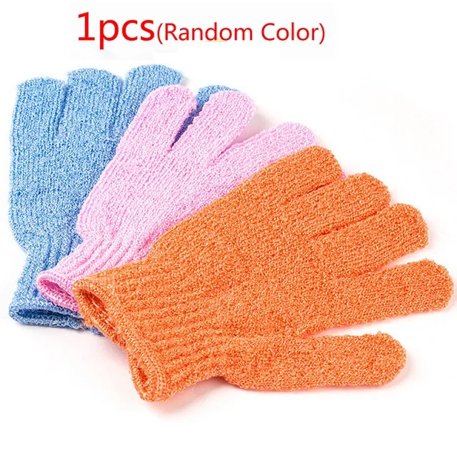 1pcs Щетка для ванны, отшелушивающие перчатки для мытья тела, губка для душа, шарик для ванны, скраб для тела, перчатки для ванной, Мочалка для душа, чистящие средства - Цвет: 1pcs