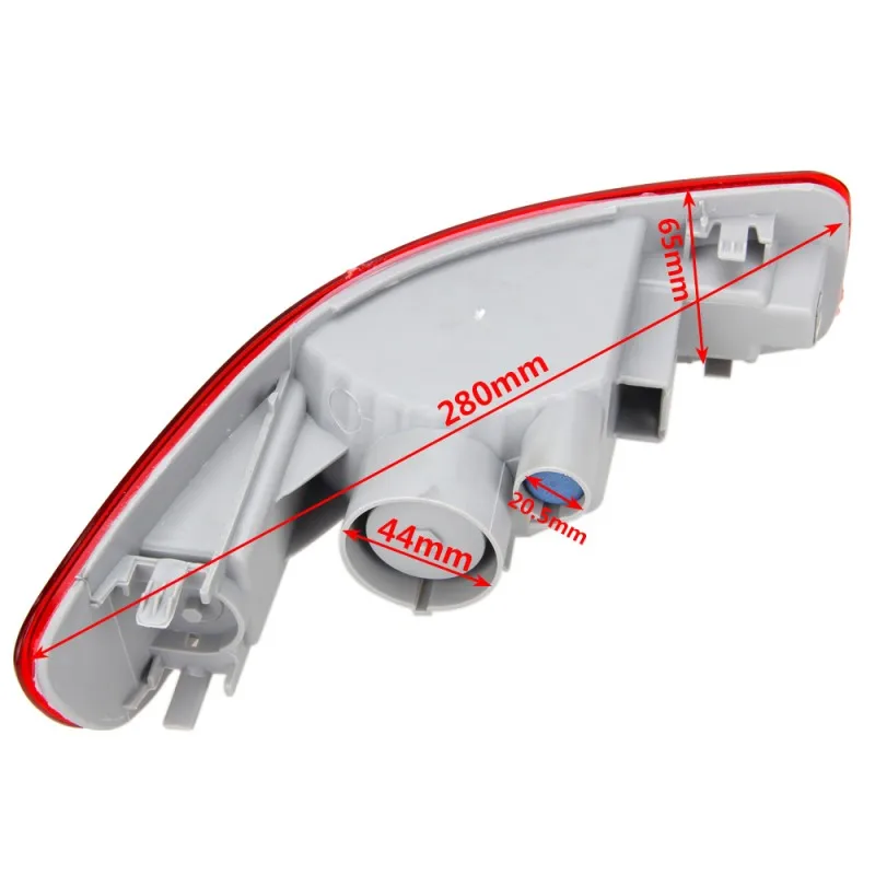 1 пара автомобильный красный задний противотуманный фонарь бампер для Митсубиси/Пежо/ситроен 2007-2012 тормозной светильник