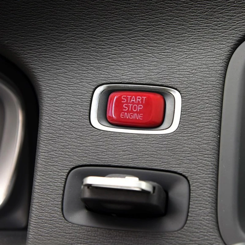 Ремонт двигателя автомобиля кнопка запуска замена крышки стоп Swtich ключ Декор автомобиля Стайлинг для Volvo V40 V60 S60 XC60 S80 V50 V70 XC70