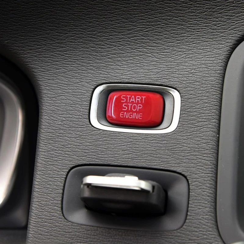 Red Car Engine Start Button Replace Cover Stop Switch Key Decor Car Styling for Volvo V40 V60 S60 XC60 S80 V50 V70 Red Car Engine Start Button Replace Cover Stop Switch Key Decor Car Styling for Volvo V40 V60 S60 XC60 S80 V50 V70