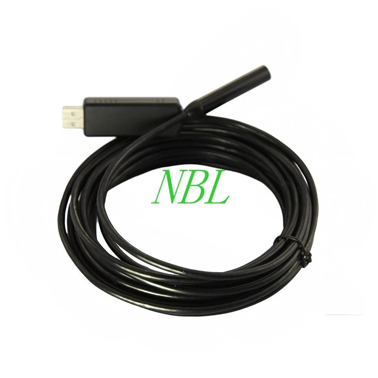 USB Borescopes High Resolution 2MP 9mm Mini 5M HD Waterproof Wire Endoscope 1/6 CMOS 6 LEDs USB Endoscope Borescope Camera